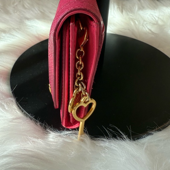 MCM Pink Leather Women's trifold long wallet - Picture 5 of 11